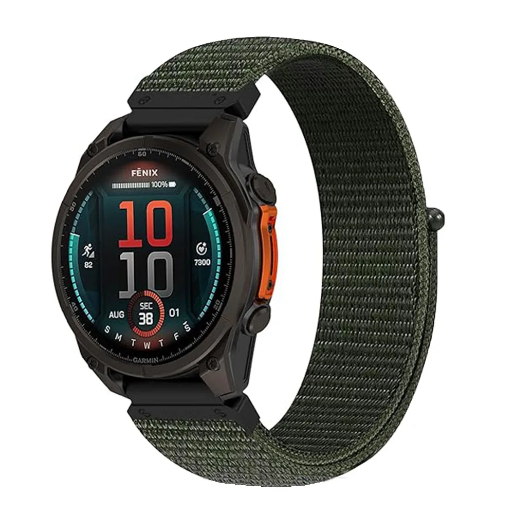 QuickFit 26mm 22mm Sports Nylon Strap For Garmin Fenix 9 8 E 7 7X 6 6X Pro Tactix 8/Quatix8/Epix Pro Gen 2/Enduro 3 2 Watchbands