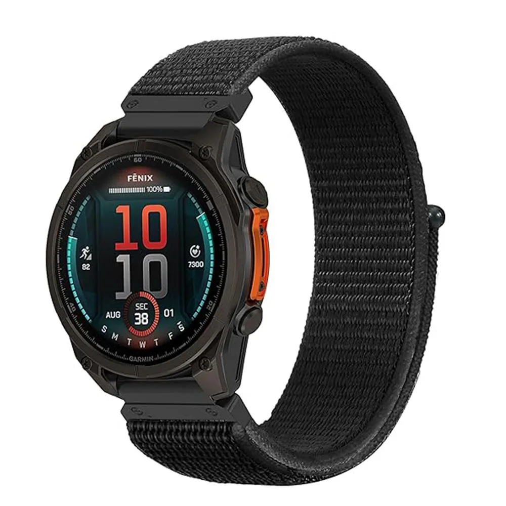 QuickFit 26mm 22mm Sports Nylon Strap For Garmin Fenix 9 8 E 7 7X 6 6X Pro Tactix 8/Quatix8/Epix Pro Gen 2/Enduro 3 2 Watchbands