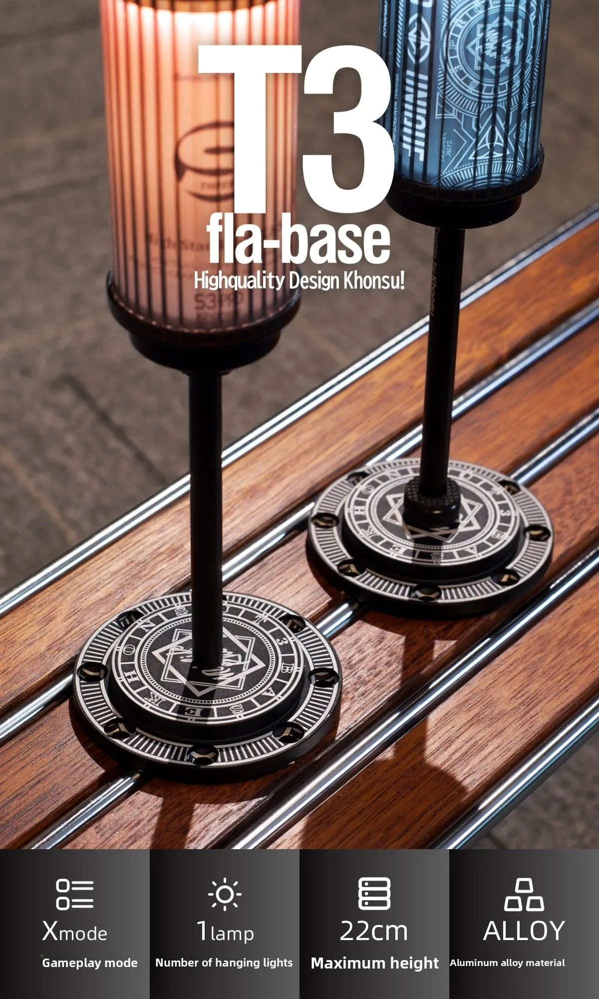 DOTWISE Camping Lantern Stand Detachable Aluminum Lantern Holder Outdoor Camping Light Stand for Goalzero 38 Explore Lamps Stand