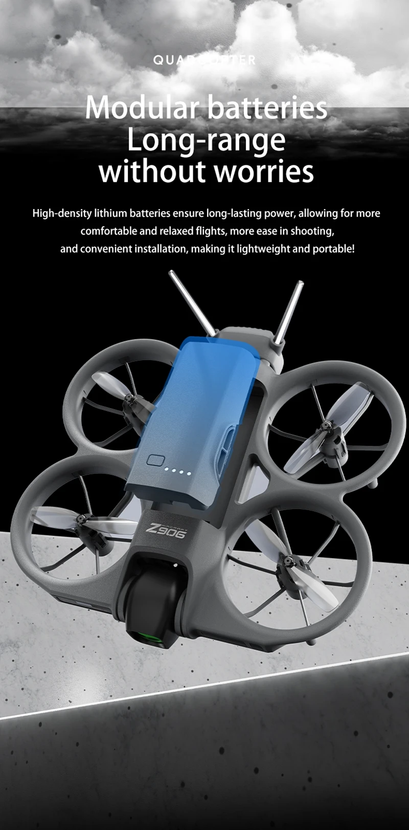 Z906 Drone Professional 8K HD Dual Camera 5G GPS with Screen Brushless Motor Optical Flow Hover Obstacle Avoidance RC Quadcopter