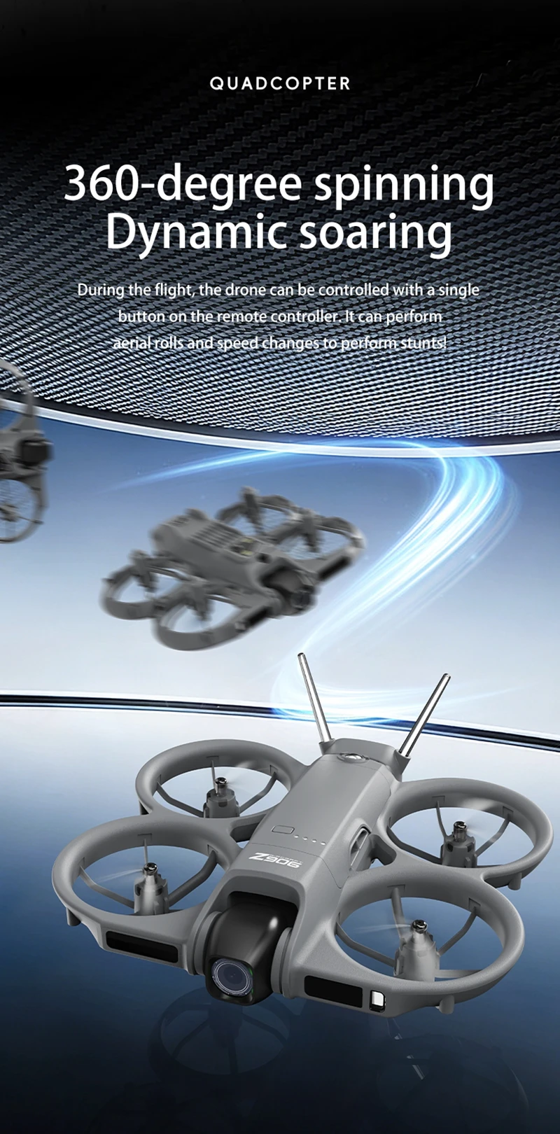 Z906 Drone Professional 8K HD Dual Camera 5G GPS with Screen Brushless Motor Optical Flow Hover Obstacle Avoidance RC Quadcopter
