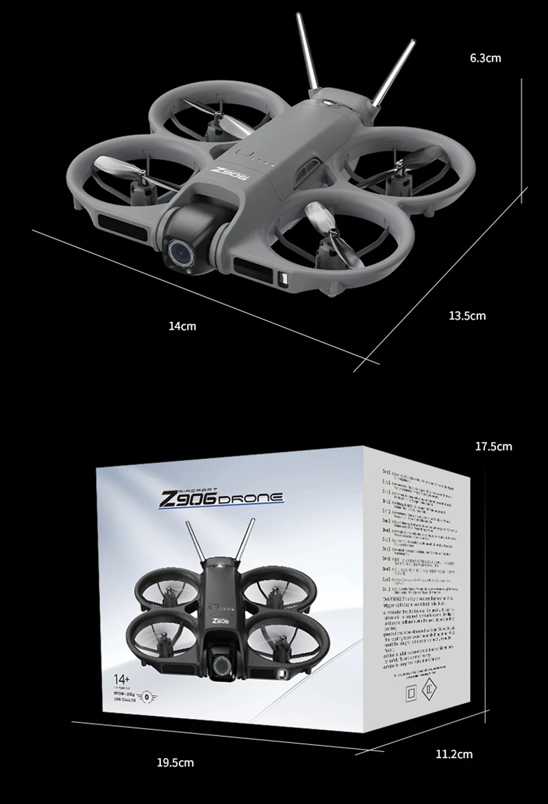 Z906 Drone Professional 8K HD Dual Camera 5G GPS with Screen Brushless Motor Optical Flow Hover Obstacle Avoidance RC Quadcopter