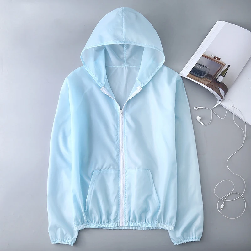Jacket Women Summer Sun Protection Coat Anti-UV Quick Dry Sports Windbreaker Cycling Run Sunscreen Shirt