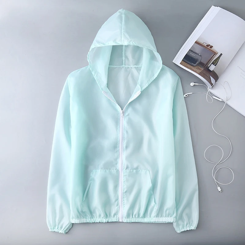 Jacket Women Summer Sun Protection Coat Anti-UV Quick Dry Sports Windbreaker Cycling Run Sunscreen Shirt