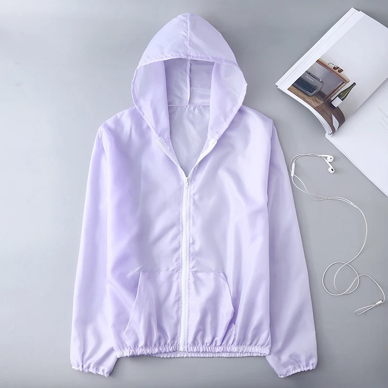 Jacket Women Summer Sun Protection Coat Anti-UV Quick Dry Sports Windbreaker Cycling Run Sunscreen Shirt