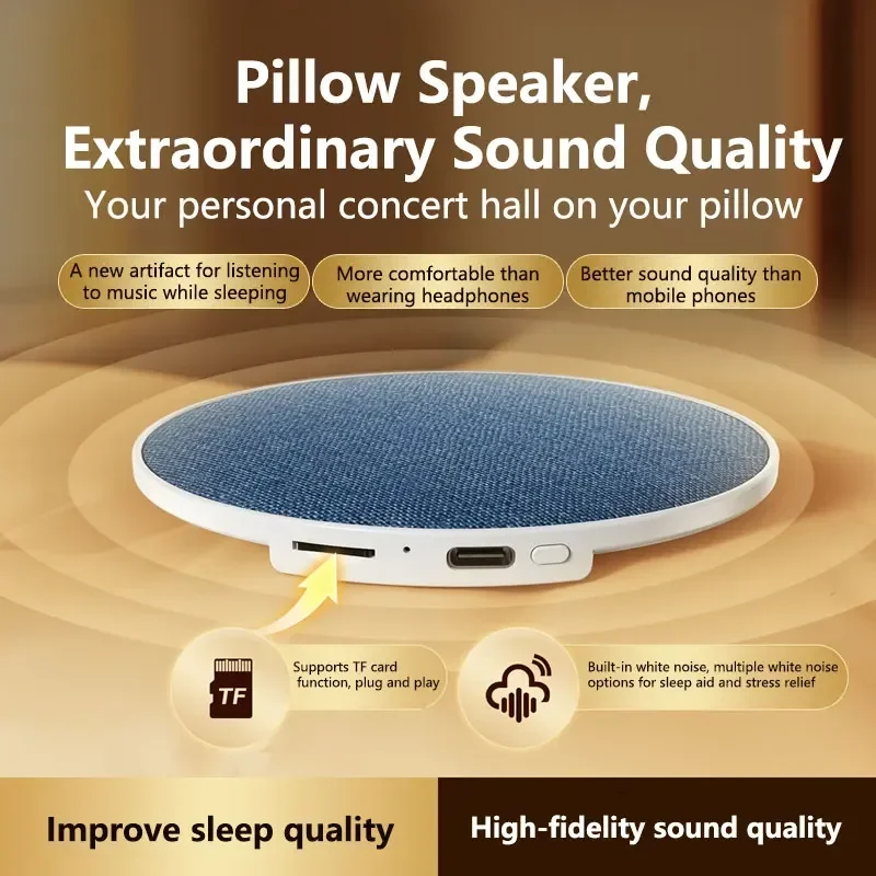 Pillow Side Sleep Aid Speaker Ultrasonic Sleep Aid High Dynamic Sound Quality Under Pillow Butterfly Bluetooth Speaker 2026 New