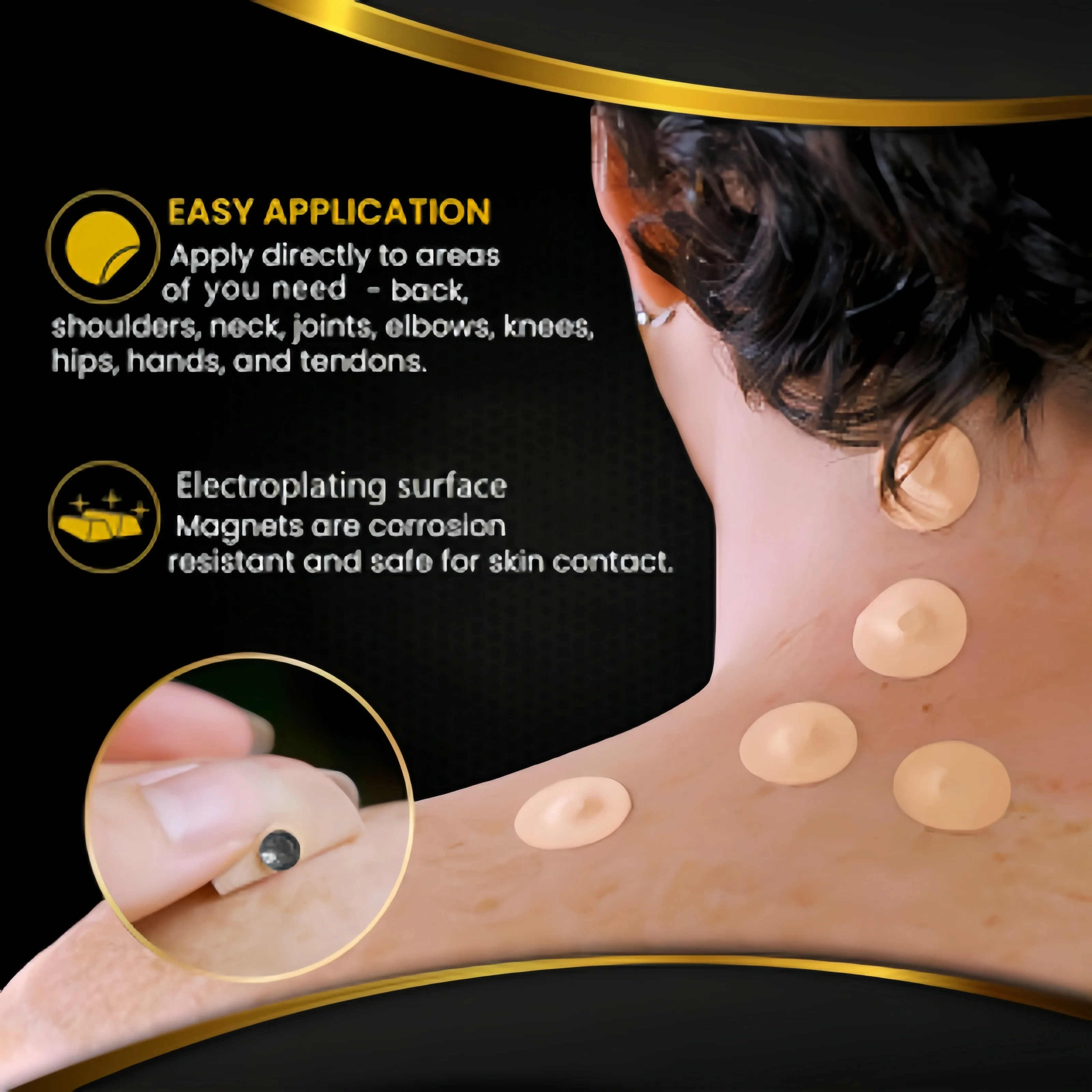 50pcs, 600 Gauss Magnetic Patches, Magnetic Massage Patches, Magnetic Therapy Body Care