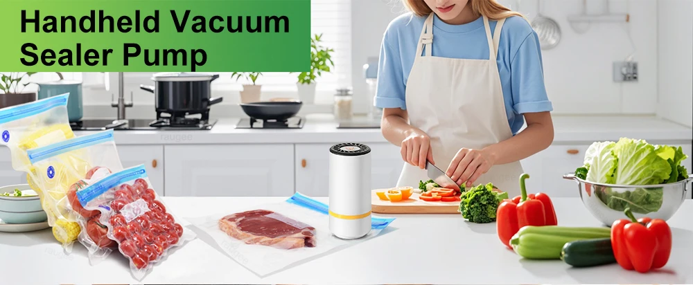 Air Vacuum Sealer Pump Handheld Food Sealing Pump USB Rechargeable Sealer Pump For Food Automatic Mini Sealer Pump Food Air Pump