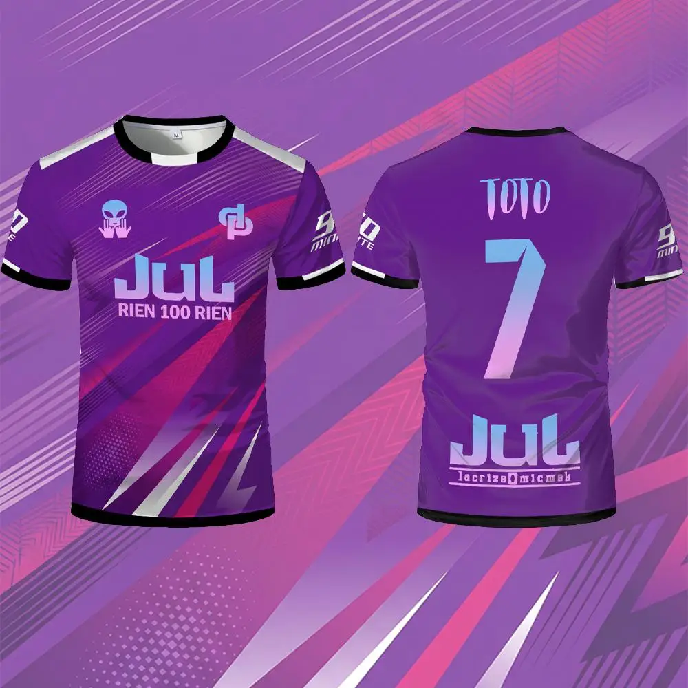 2026 New JUL Toto Ninetta Rien 100 Rien Jersey Summer Outdoor Breathable Soccer Training T-Shirt Men's And Women's Crew Neck Tee