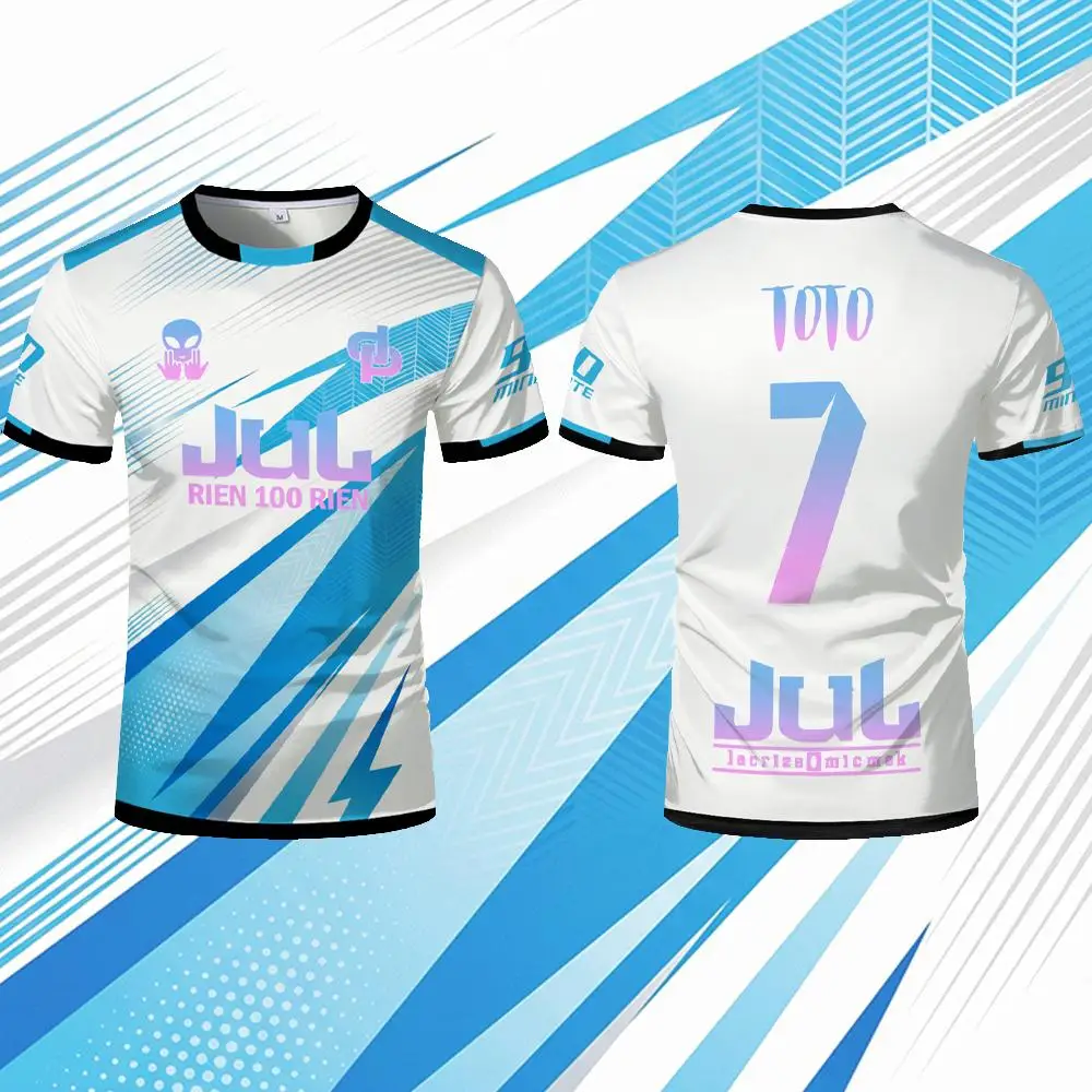 2026 New JUL Toto Ninetta Rien 100 Rien Jersey Summer Outdoor Breathable Soccer Training T-Shirt Men's And Women's Crew Neck Tee