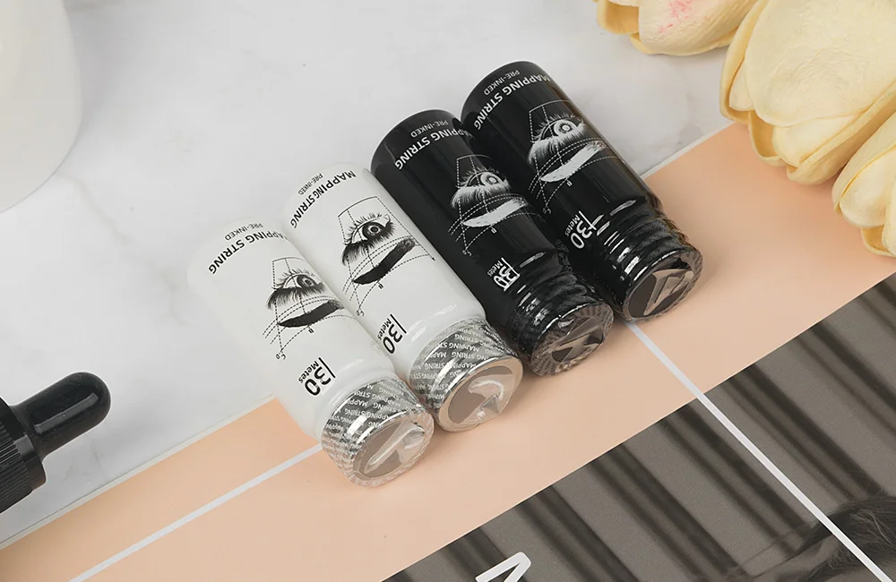 30M Microblading Mapping Pre-ink String Eyebow Makeup Dyeing Thread Semi-Permanent Positioning Line Eyebrow PMU Measuring Tools