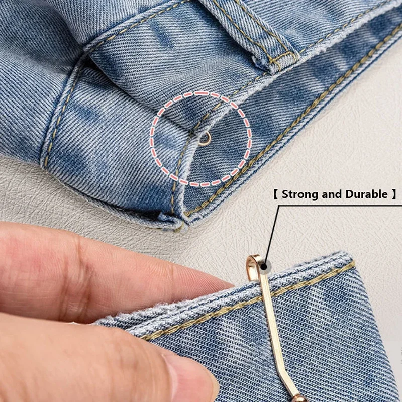 4/10PCS Jeans Skirts Detachable Buckle Accessories Adjustable Sleeve Clip For Pants Waist Tightening Sleeve Reduction Clip