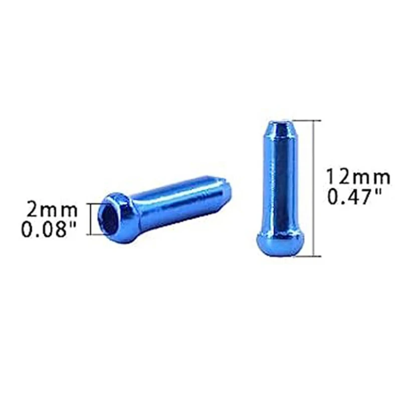 30-500pcs Bicycle Cable End Caps Aluminum Alloy Bike Brake Shifter Cable Tips Wire End Cap Multiple Colors Bike Line Core Caps