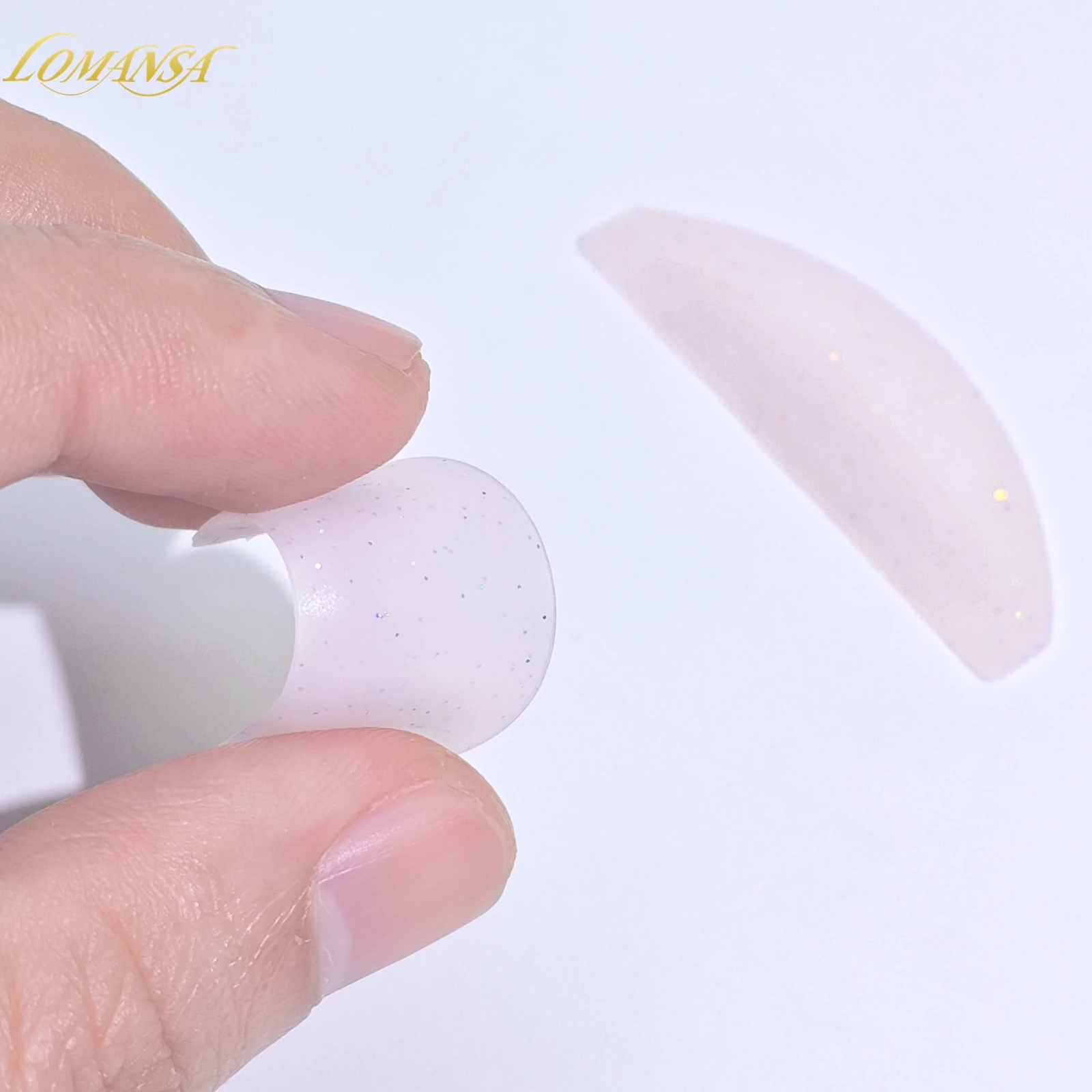 Lomansa 2Pcs Korean Lash Lift Shields Flat Lash Lift Silicone Pads For Perming Lotion No.1 Eyelash Softening Shields Makeup Tool