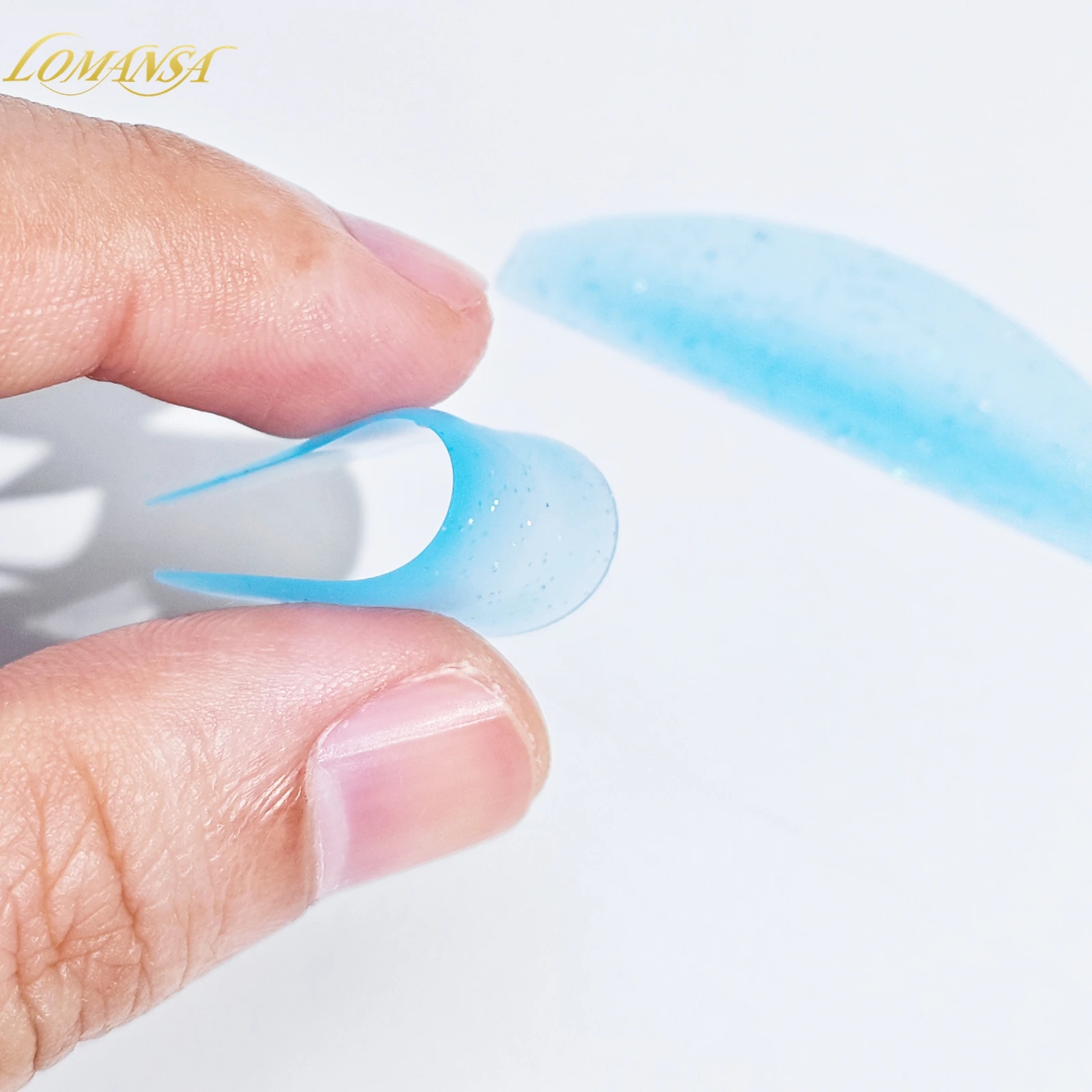 Lomansa 2Pcs Korean Lash Lift Shields Flat Lash Lift Silicone Pads For Perming Lotion No.1 Eyelash Softening Shields Makeup Tool