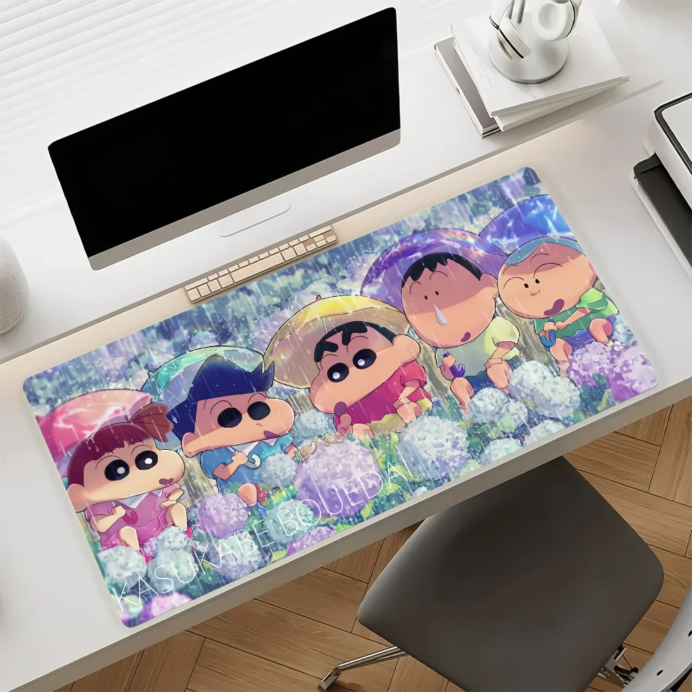 Cra S-Shin chan-S Cute Mouse Pad Non-slip Rubber Gamer Balance Computer Mat Decoracion Deskmat Laptop Office Large