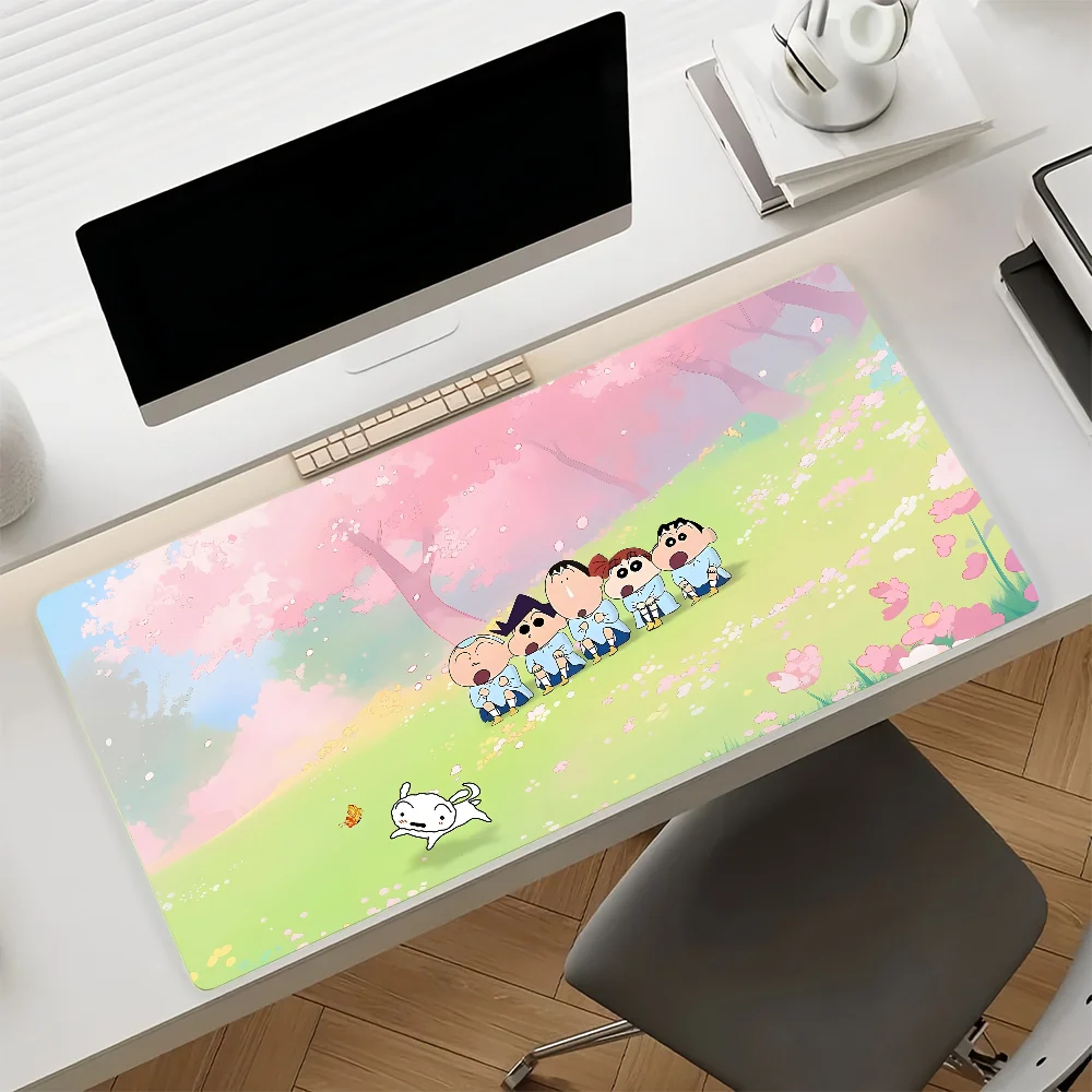 Cra S-Shin chan-S Cute Mouse Pad Non-slip Rubber Gamer Balance Computer Mat Decoracion Deskmat Laptop Office Large