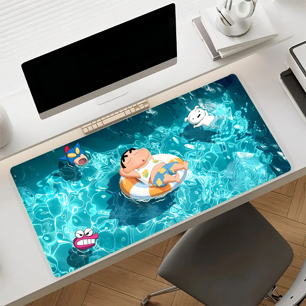 Cra S-Shin chan-S Cute Mouse Pad Non-slip Rubber Gamer Balance Computer Mat Decoracion Deskmat Laptop Office Large