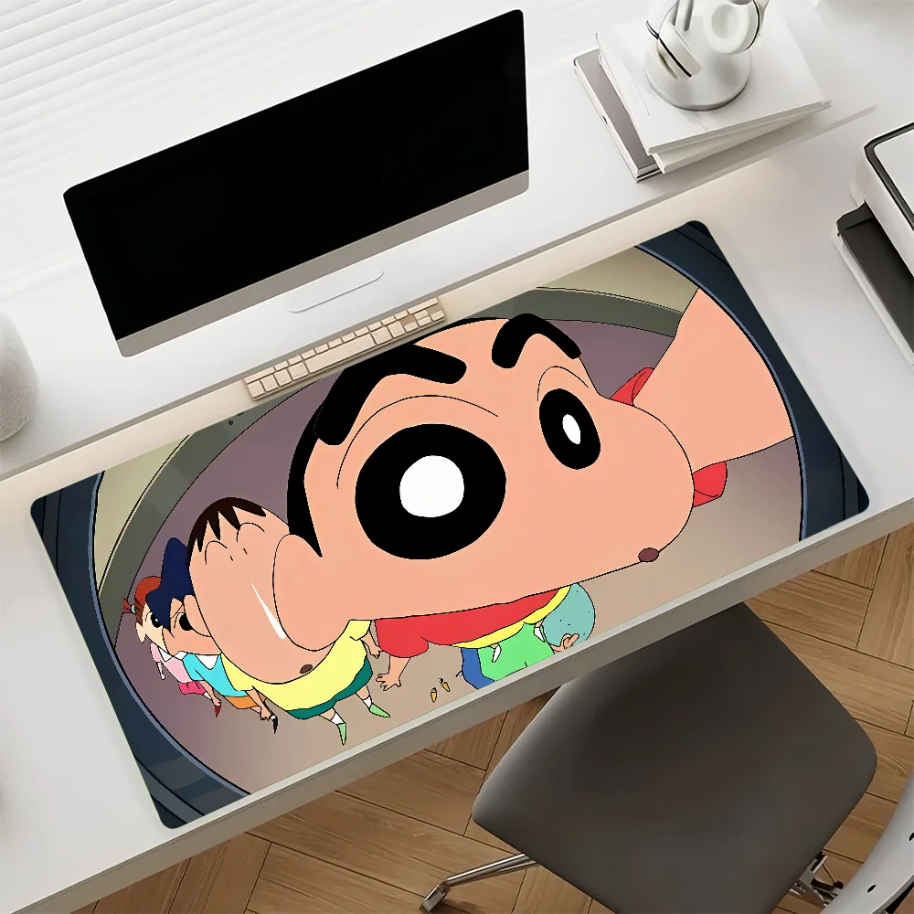 Cra S-Shin chan-S Cute Mouse Pad Non-slip Rubber Gamer Balance Computer Mat Decoracion Deskmat Laptop Office Large