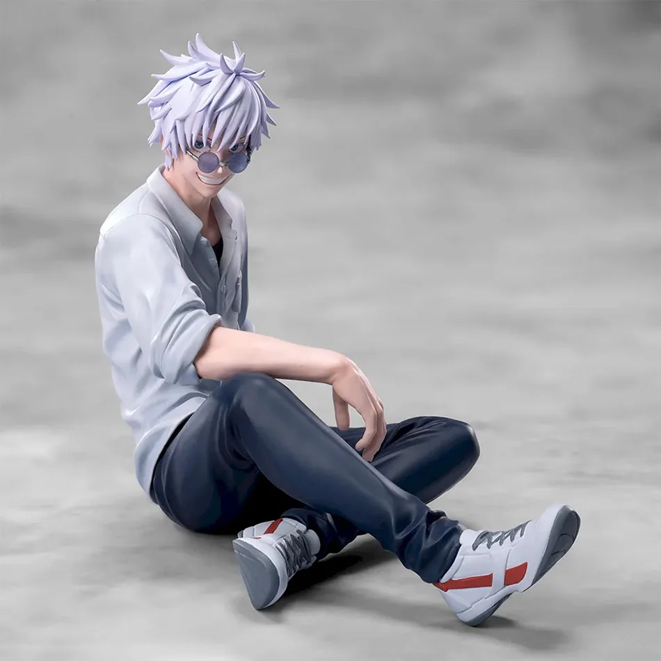 2Kinds Jujutsu Kaisen Anime Satoru Gojo & Geto Suguru Yumemirize Sitting Posture Action Figure Genuine Model Figurine Toy