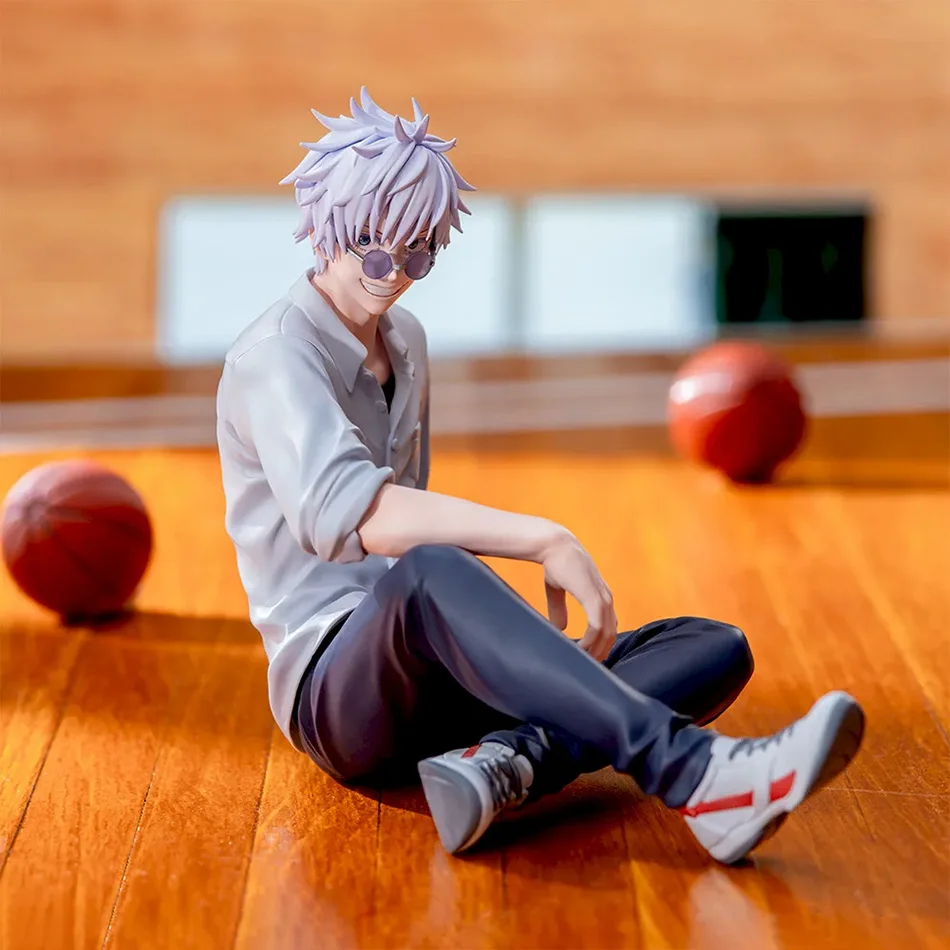 2Kinds Jujutsu Kaisen Anime Satoru Gojo & Geto Suguru Yumemirize Sitting Posture Action Figure Genuine Model Figurine Toy