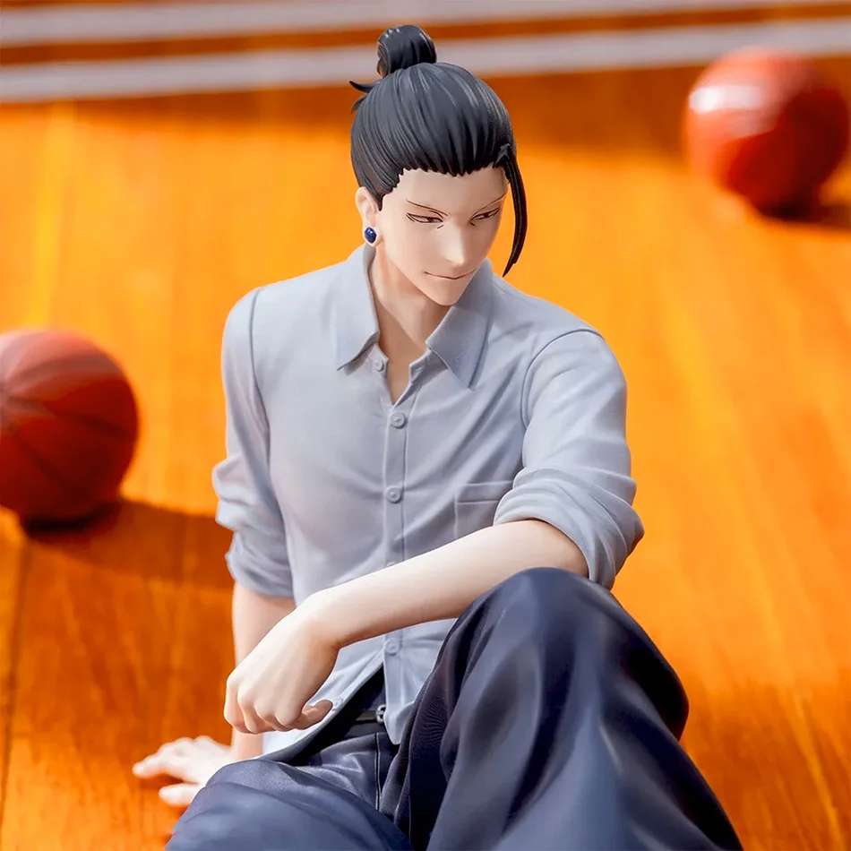 2Kinds Jujutsu Kaisen Anime Satoru Gojo & Geto Suguru Yumemirize Sitting Posture Action Figure Genuine Model Figurine Toy