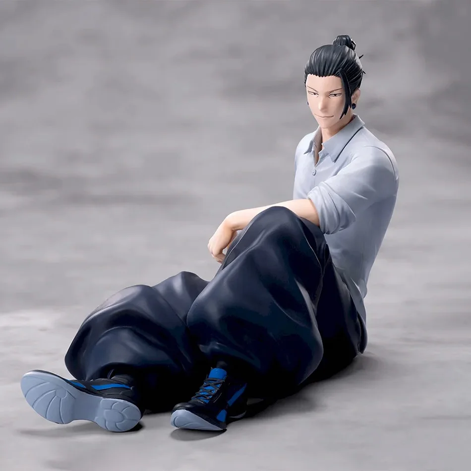 2Kinds Jujutsu Kaisen Anime Satoru Gojo & Geto Suguru Yumemirize Sitting Posture Action Figure Genuine Model Figurine Toy