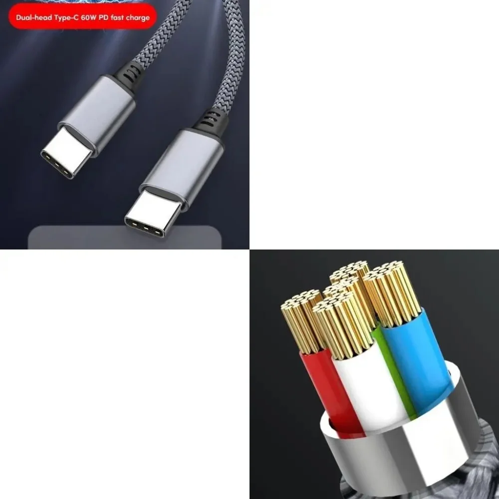 Type C to Type C 60W PD Fast Charging Extension Cable 1M 2M 3m 5m 8m for iPhone 15 Pro Max Samsung OPPO VIVO Xiaomi USB C Cable