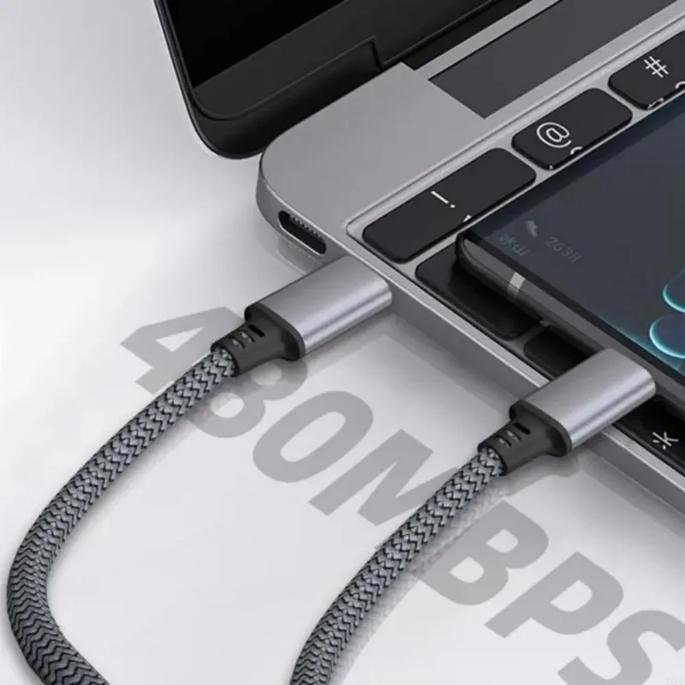 Type C to Type C 60W PD Fast Charging Extension Cable 1M 2M 3m 5m 8m for iPhone 15 Pro Max Samsung OPPO VIVO Xiaomi USB C Cable
