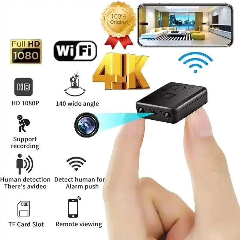 XD Mini Camera Full HD 4K WiFi Night Vision Remote Security Monitoring Home Protection Waterproof Video Recorder