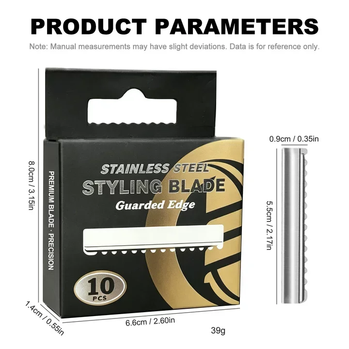 15/100pcs Box Professional Stainless Steel Razor Blade Manual Shaver Double And Single-Sided Blade Men Shaving Replacement Blade