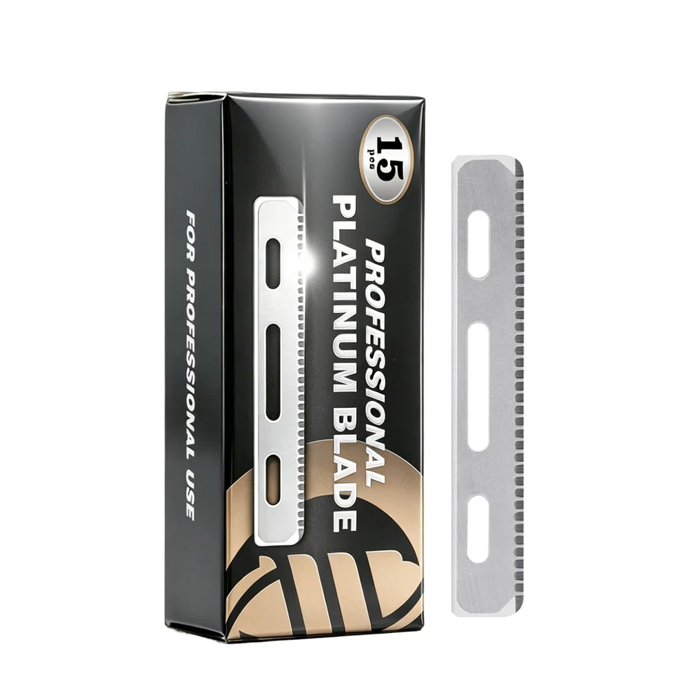 15/100pcs Box Professional Stainless Steel Razor Blade Manual Shaver Double And Single-Sided Blade Men Shaving Replacement Blade