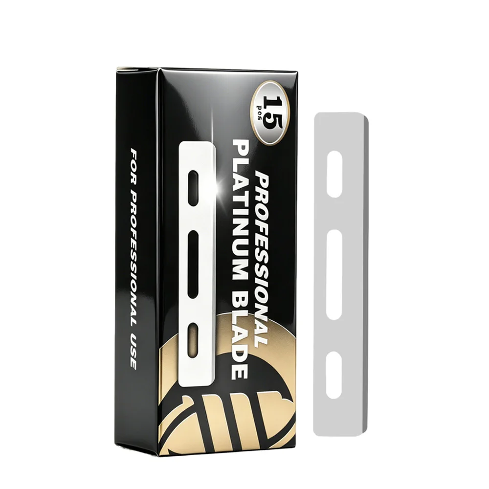 15/100pcs Box Professional Stainless Steel Razor Blade Manual Shaver Double And Single-Sided Blade Men Shaving Replacement Blade