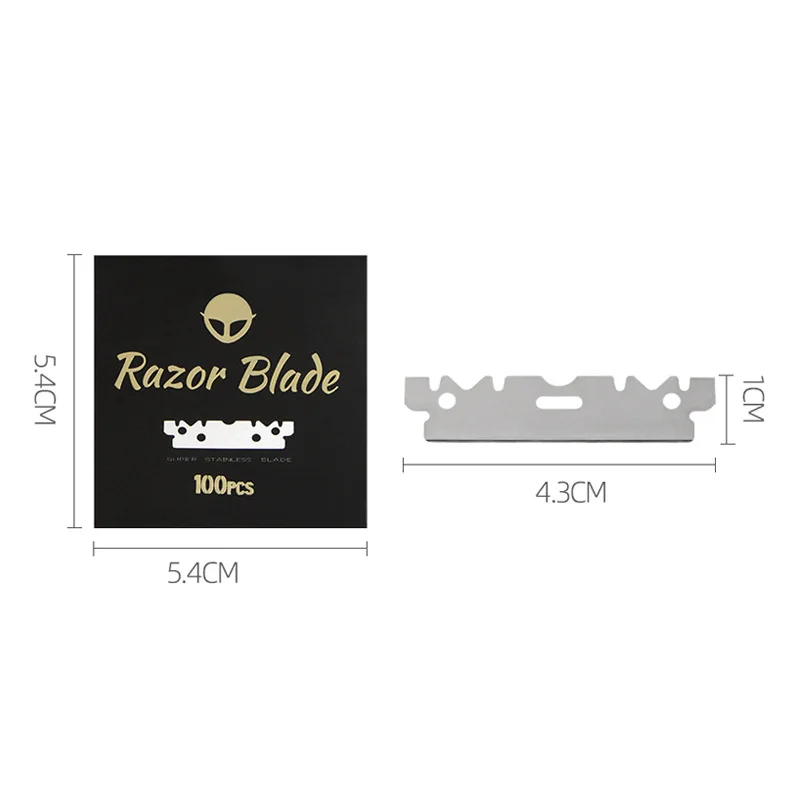 15/100pcs Box Professional Stainless Steel Razor Blade Manual Shaver Double And Single-Sided Blade Men Shaving Replacement Blade