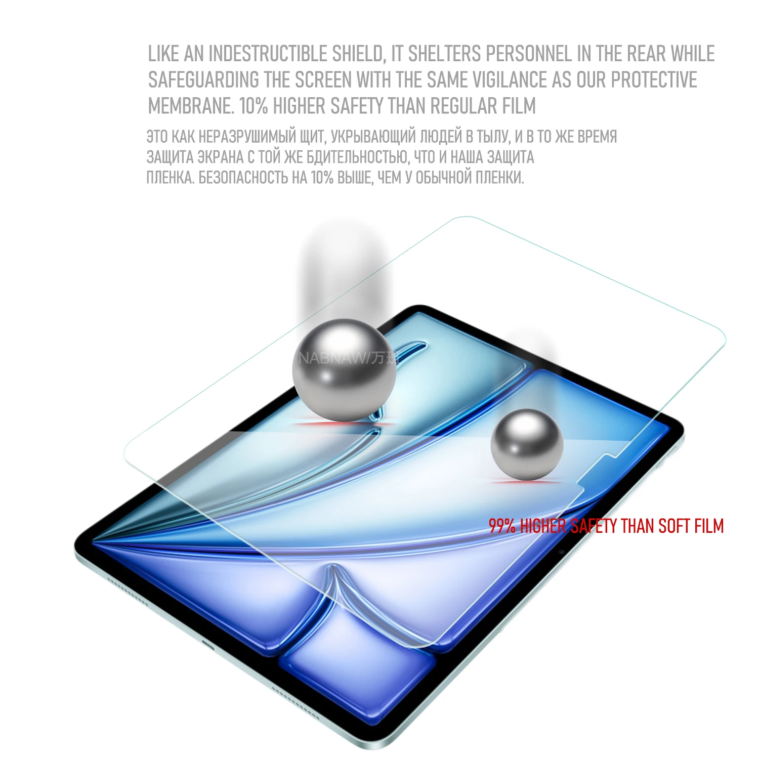 For M4 iPad Air 11 Tempered Glass Film iPad Air 11 2026 Clear Screen Protector 9H Scratch-Proof Easy to install 2-Pack