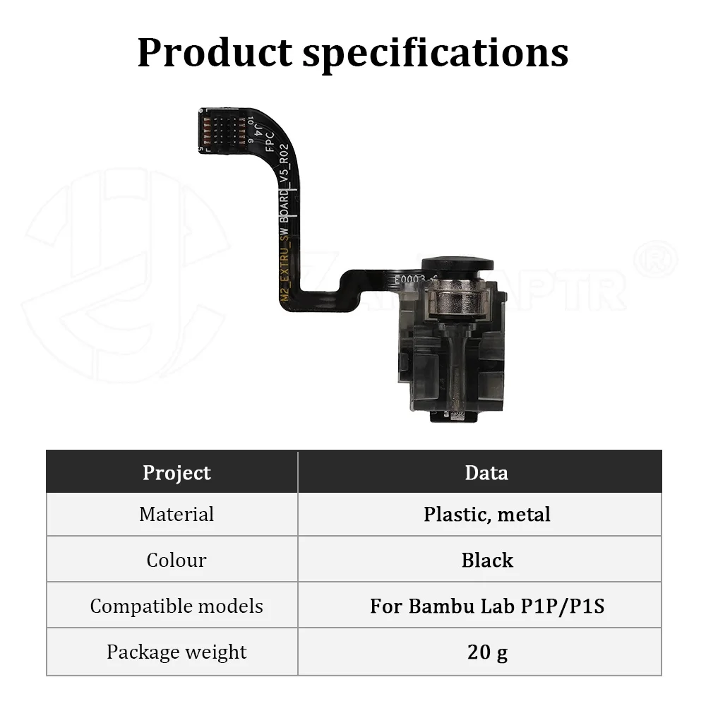 For Bambu Lab X1 X1C P1P P1S A1 A1mini Extruder Filament Sensor Replacement Parts for 3D Printer Accessories