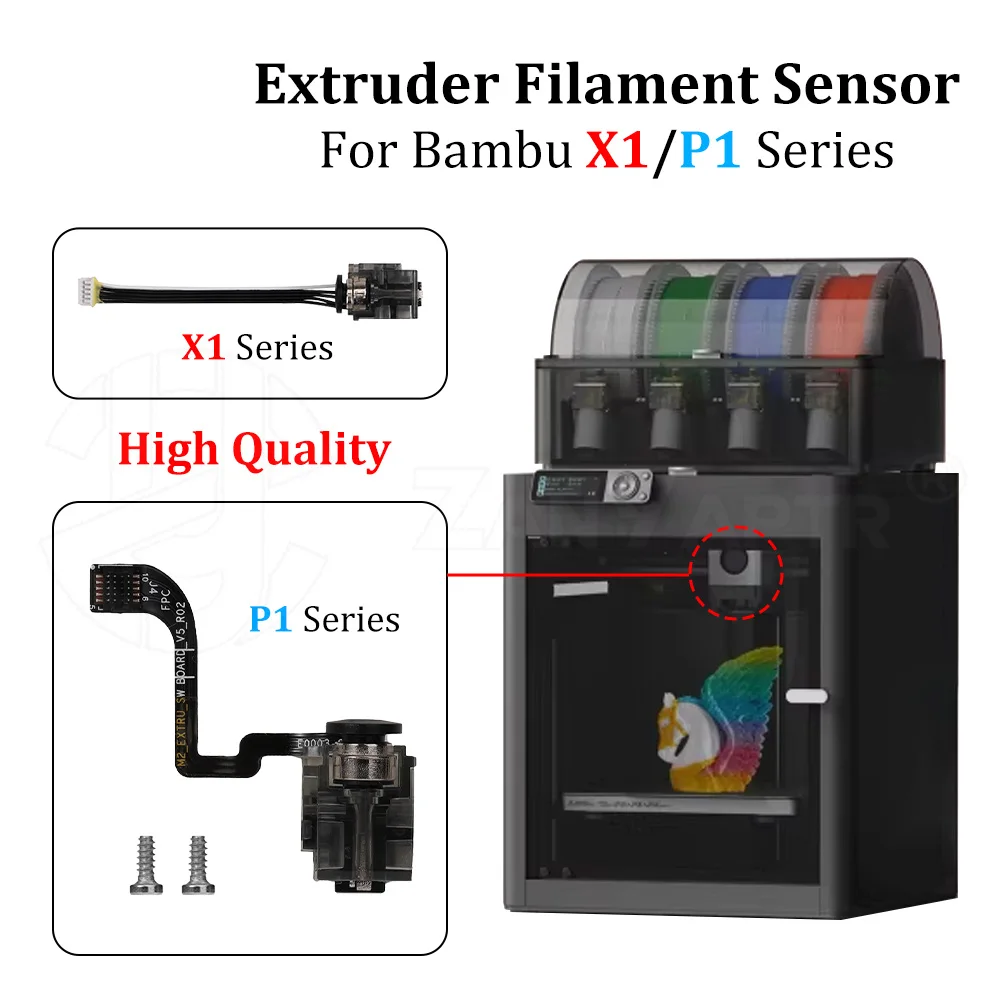 For Bambu Lab X1 X1C P1P P1S A1 A1mini Extruder Filament Sensor Replacement Parts for 3D Printer Accessories