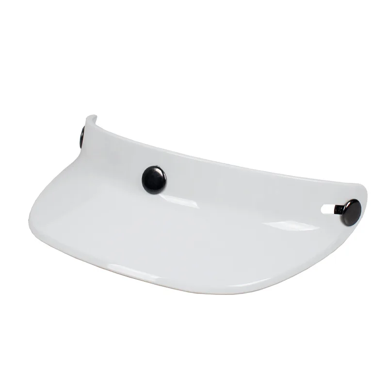 3 Snap-Button Visor Jet Helmet Visor Brim for Small Motorcycle Scooter Helmet Accessory Universal Fit