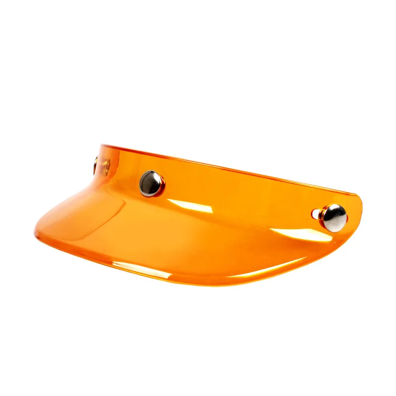 3 Snap-Button Visor Jet Helmet Visor Brim for Small Motorcycle Scooter Helmet Accessory Universal Fit