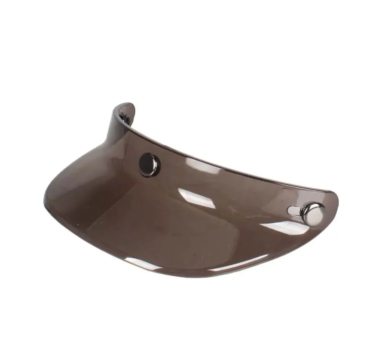 3 Snap-Button Visor Jet Helmet Visor Brim for Small Motorcycle Scooter Helmet Accessory Universal Fit