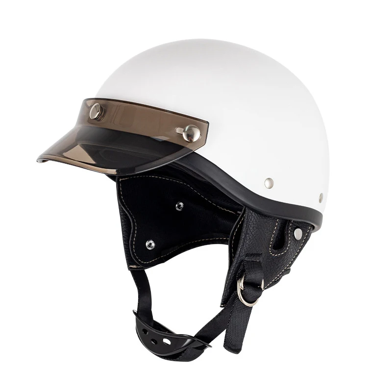 3 Snap-Button Visor Jet Helmet Visor Brim for Small Motorcycle Scooter Helmet Accessory Universal Fit