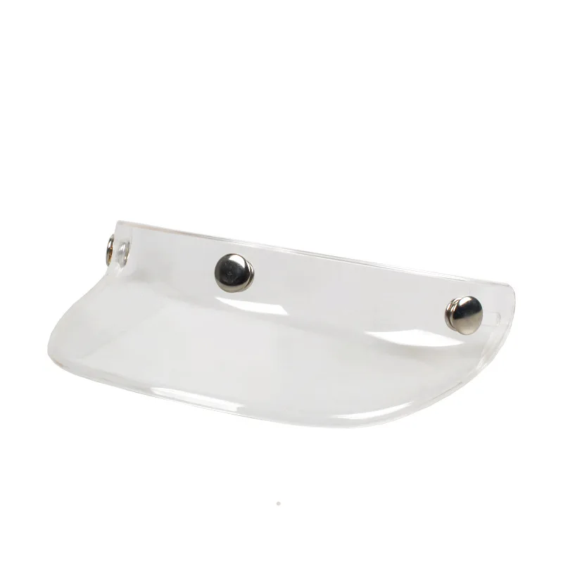3 Snap-Button Visor Jet Helmet Visor Brim for Small Motorcycle Scooter Helmet Accessory Universal Fit