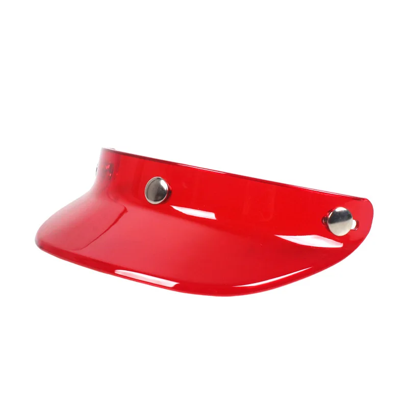 3 Snap-Button Visor Jet Helmet Visor Brim for Small Motorcycle Scooter Helmet Accessory Universal Fit