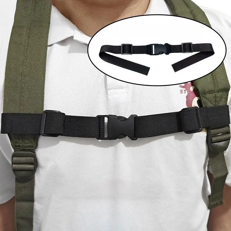 Backpack Magnetic Chest Pack StrapEasy Detachable Strap Adjustable Shoulder Strap Outdoor Camping Tactical Bag Strap Accessories