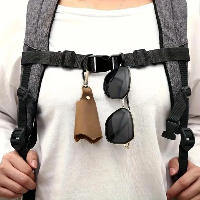 Backpack Magnetic Chest Pack StrapEasy Detachable Strap Adjustable Shoulder Strap Outdoor Camping Tactical Bag Strap Accessories