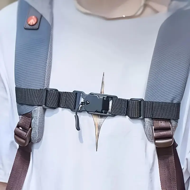 Backpack Magnetic Chest Pack StrapEasy Detachable Strap Adjustable Shoulder Strap Outdoor Camping Tactical Bag Strap Accessories