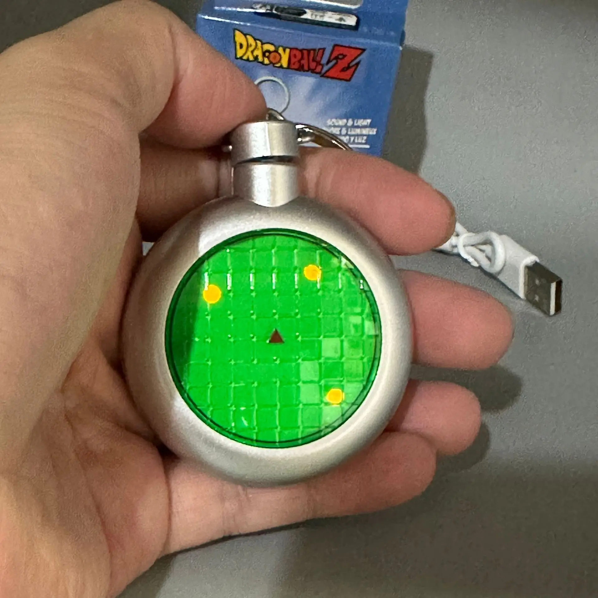 Dragon Ball Radar Keychain Rechargeable With Sound And Light Feature Backpack Ornament Collectible Keychain Gift For Fans