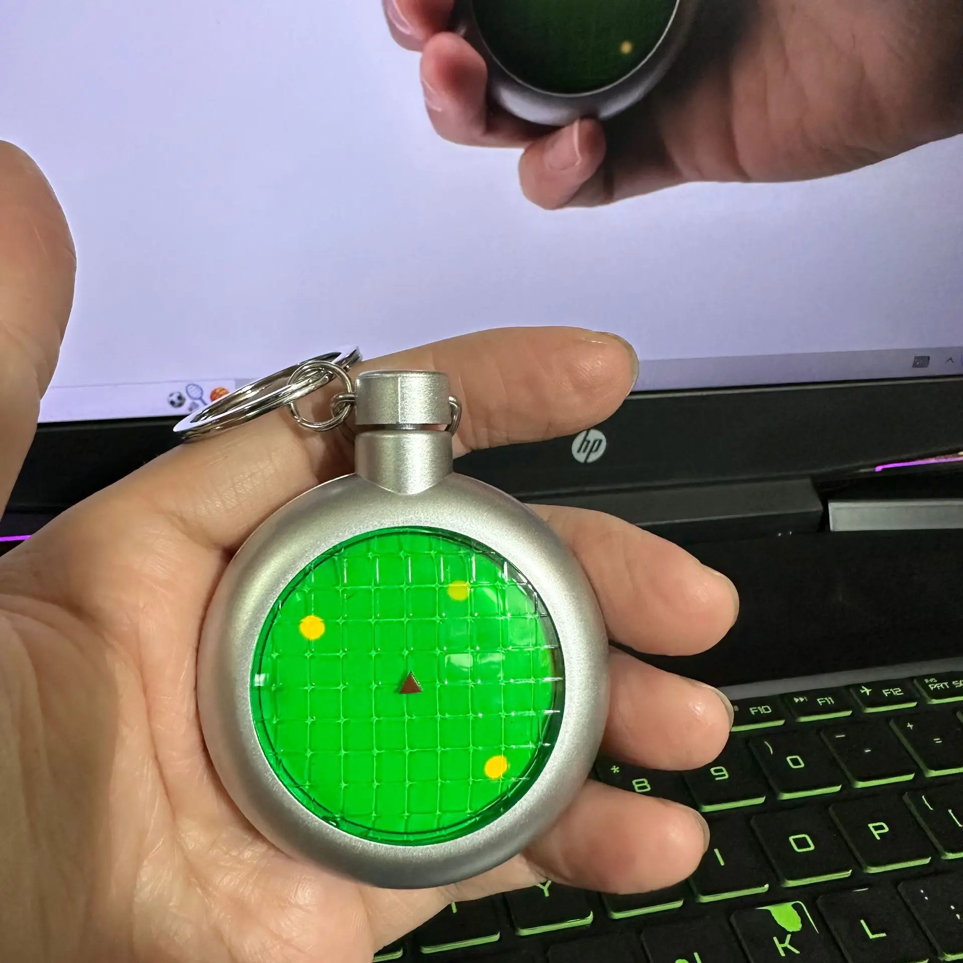 Dragon Ball Radar Keychain Rechargeable With Sound And Light Feature Backpack Ornament Collectible Keychain Gift For Fans