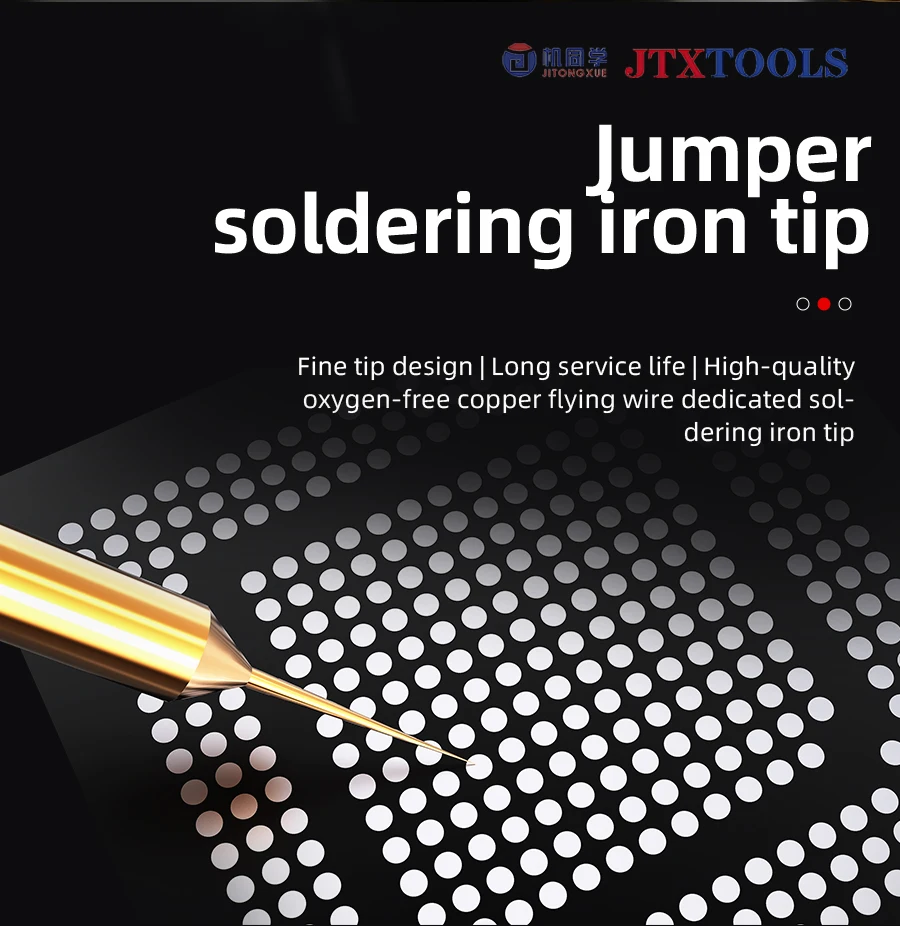 NEW 0.1mm Ultra-Fine Soldering Iron Tip Special For Screen Jumper Suitable For 210 Series Soldering Iron Tips JTX S1