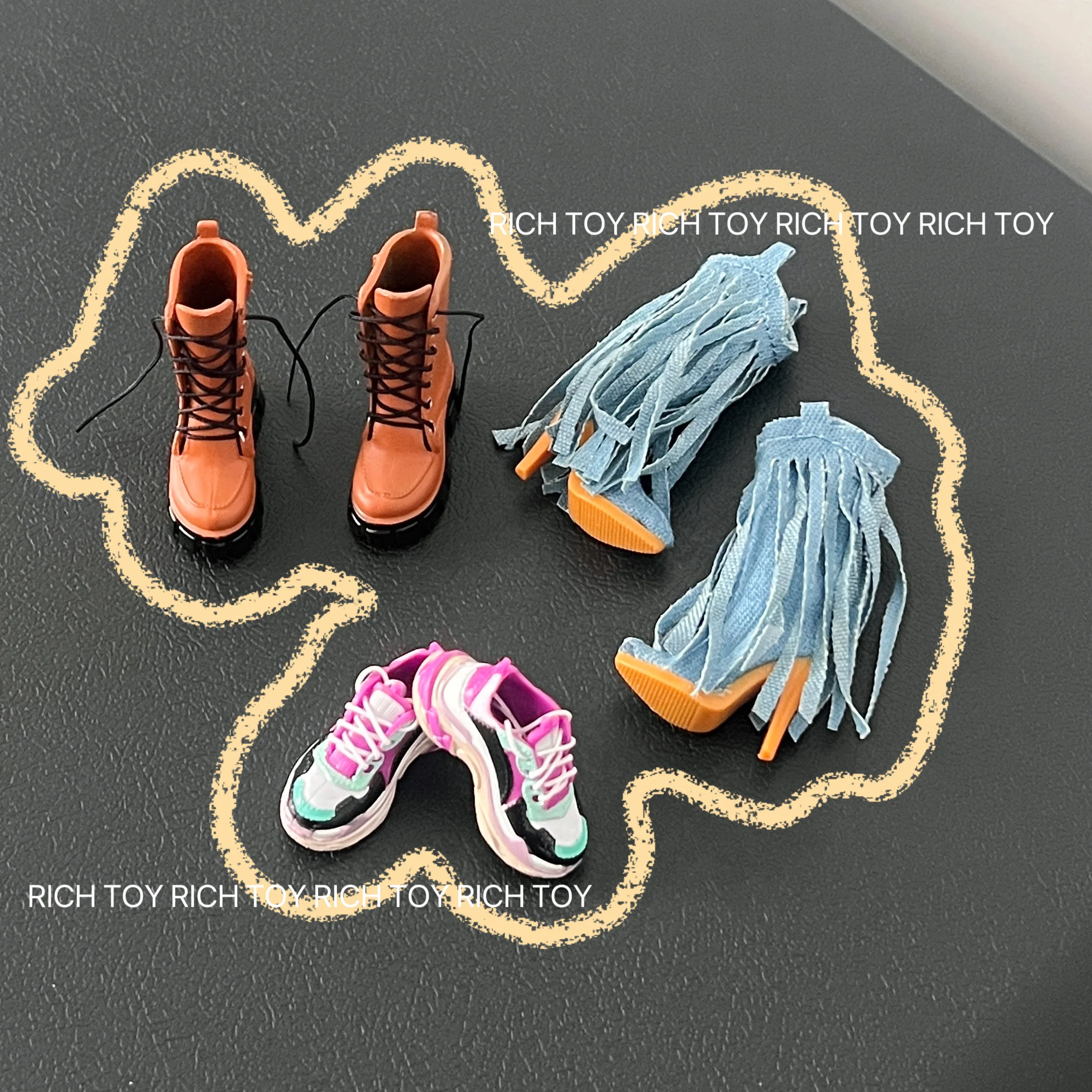 Original Mini Brand Confirmed Doll Shoes Inner Length of 2.8cm Shoes for Blythe Mini Boots Shoes